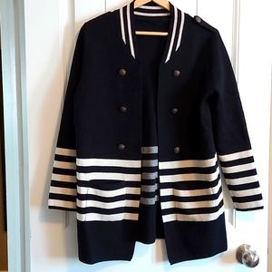 Oh captain, my captain! Fun nautical cardigan.